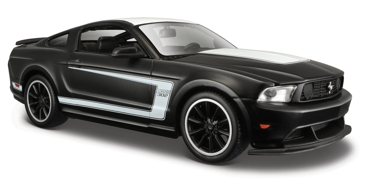 BLACK MATTE FORD MUSTANG 1:24