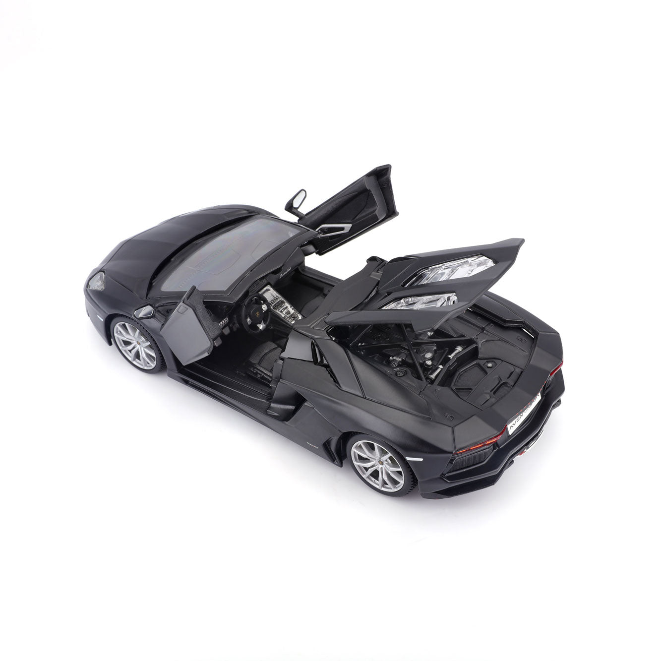 LAMBORGHINI AVENTADOR ROADSTER NOIR MAT 1:24