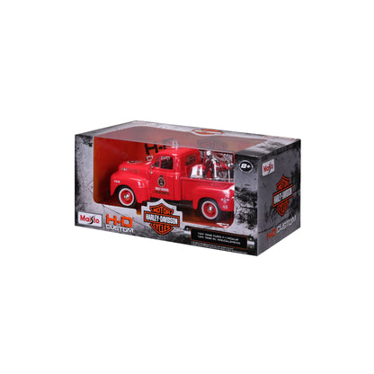 1:24 HARLEY DAVIDSON 1948 FORD F-1 PICKUP WITH 1936 EL KNUCKLEHEAD
