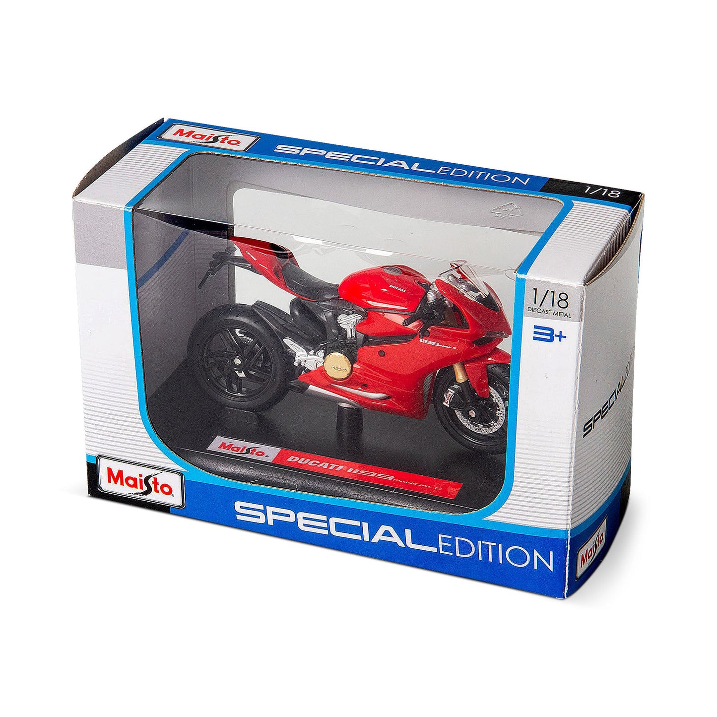 1:18 DUCATI 1199 PANIGALE MOTORCYCLE - 18 PC DISPLAY
