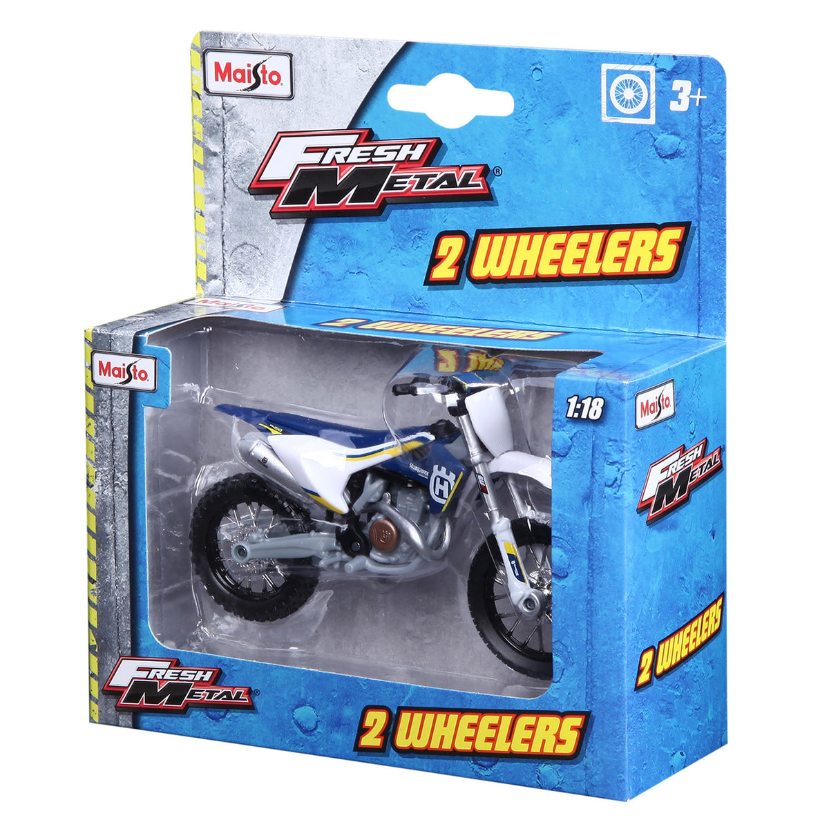 1:18 HUSQVARNA FC 450 MOTORCYCLE - 18 PC DISPLAY