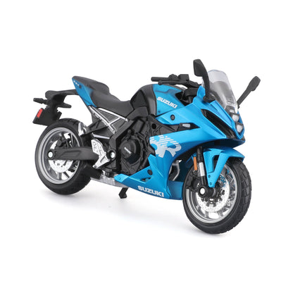DISTRIBUTEUR DE 18 PIÈCES POUR MOTO SUZUKI GSX-8R À L'ÉCHELLE 1:18
