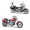 1:18 HARLEY DAVIDSON DECADE DUOS 90'S - 1993 FLSTN HERITAGE SOFTAIL & 1997 FXDL DYNA LOW RIDER