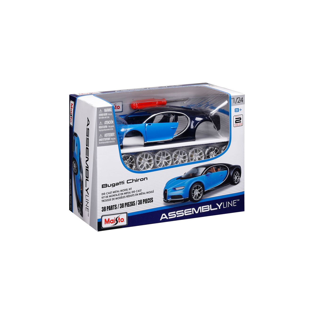BUGATTI CHIRON BLUE KIT 1:24