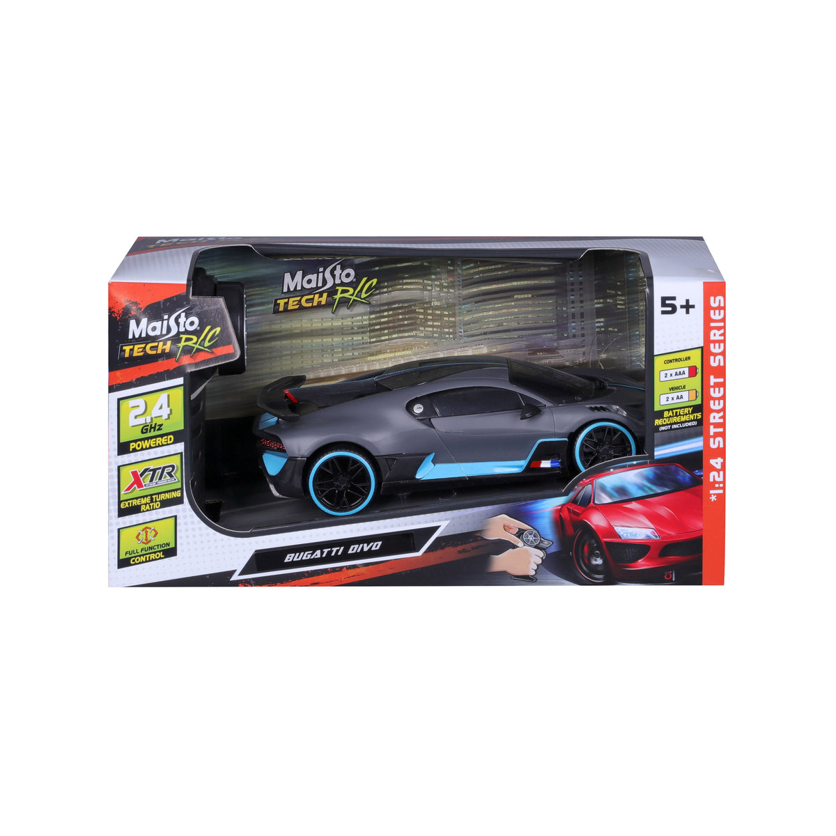 Bugatti Divo télécommandée 2,4 GHz à l'échelle 1:24