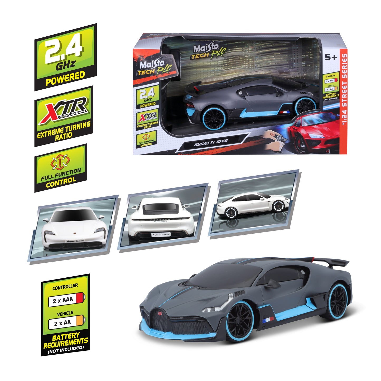 1:24 Scale Bugatti Divo 2.4 GHz Remote Control Car