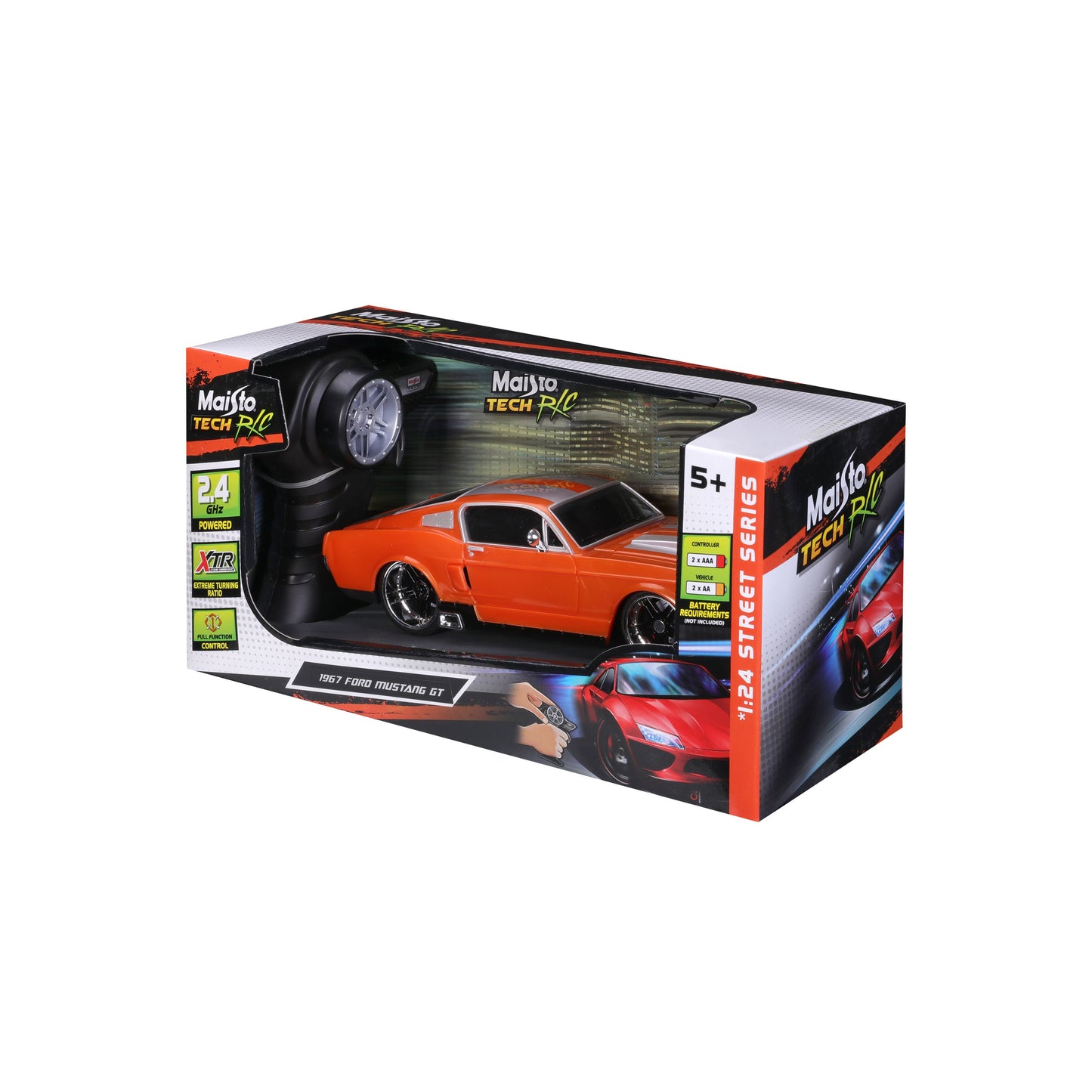 FORD MUSTANG GT 1967 1:24 Scale 2.4 GHz Remote Control Car