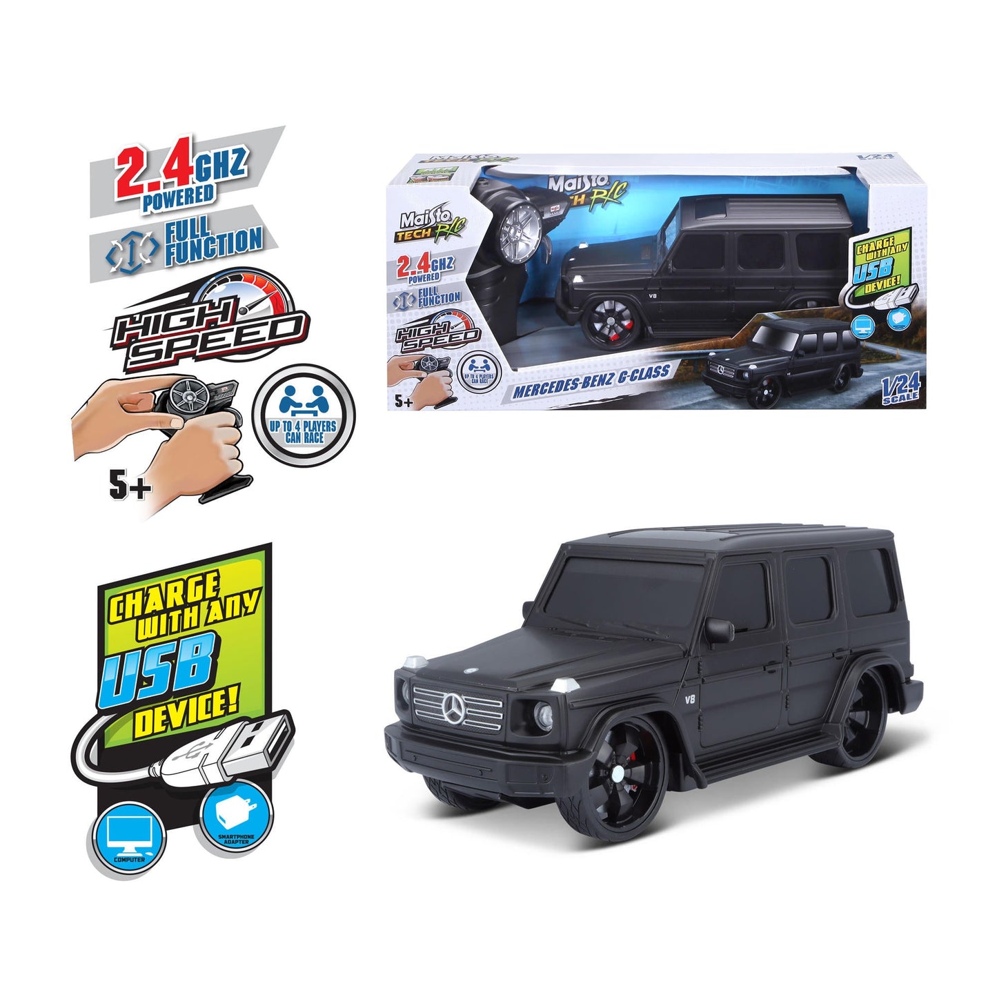 1:24 PREMIUM RC MERCEDES G-CLASS 2.4 GHz