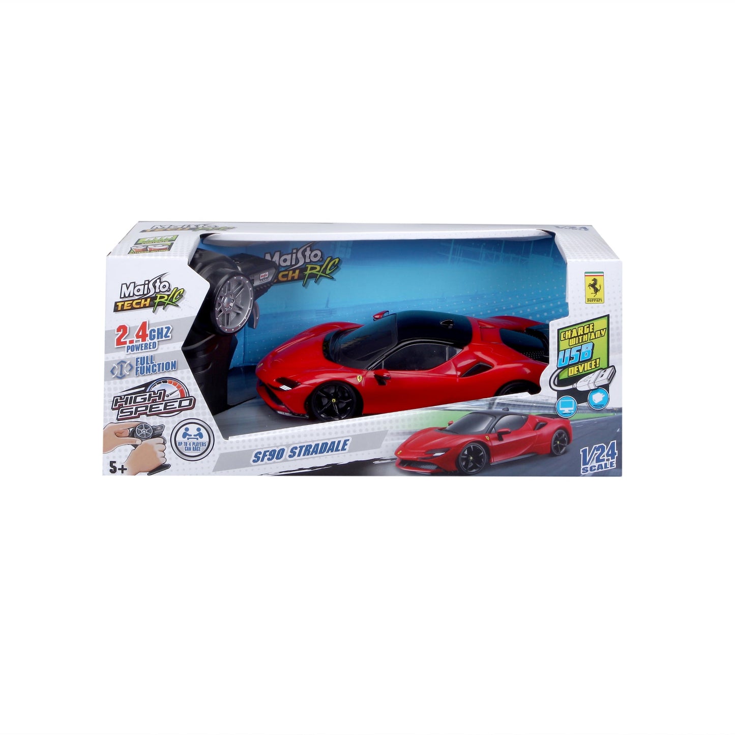 Ferrari SF90 STRADALE 2.4 GHz, 1:24 scale