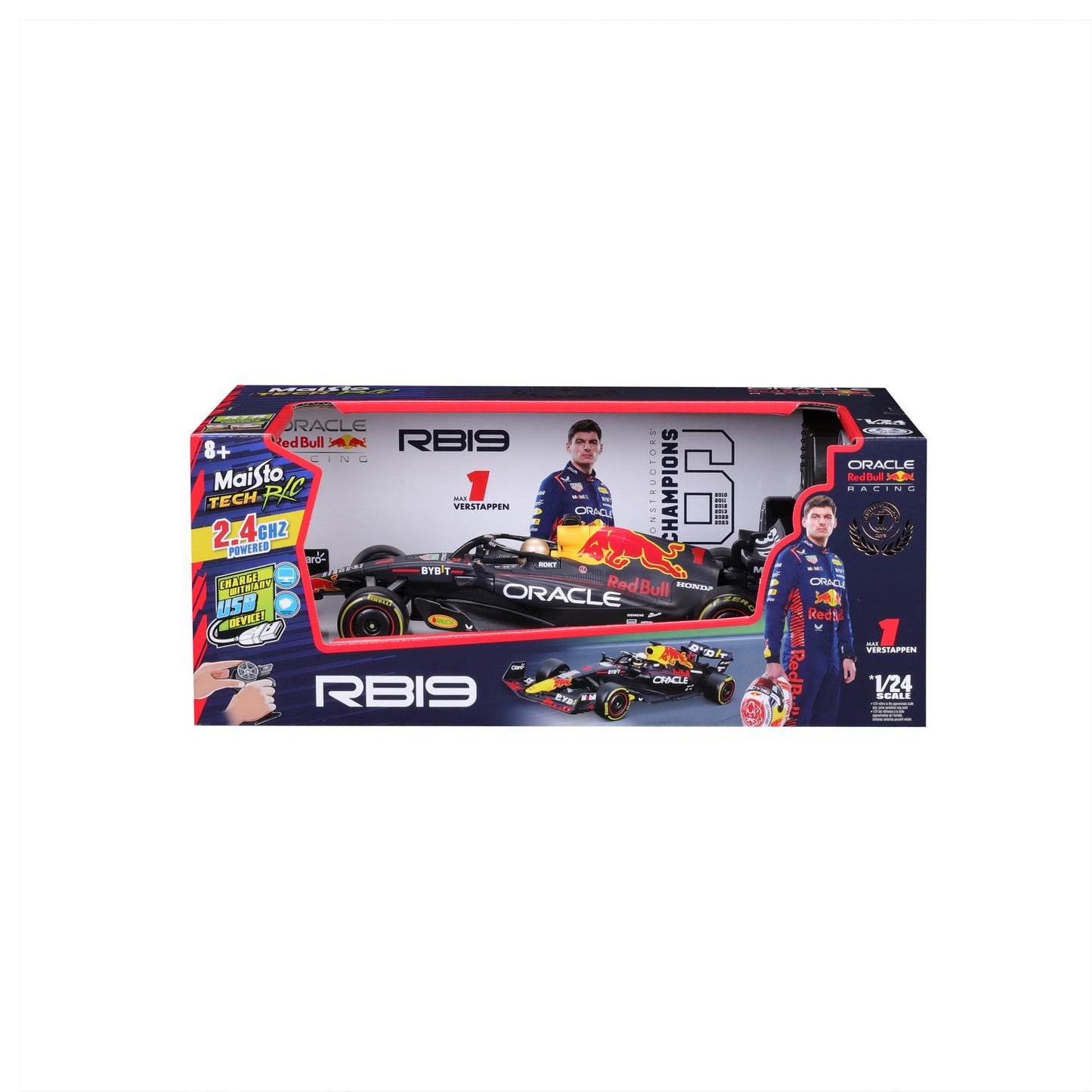 1:24 PREMIUM RC F1 2023 RED BULL RB19 VERSTAPPEN 2,4 GHz