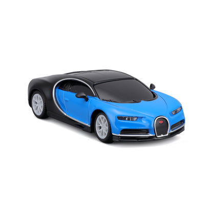 MINI VOITURE RC BLUETOOTH BUGATTI CHIRON EN MÉTAL MOULÉ SOUS PRESSION 1:41 AVEC BOÎTE DE FENÊTRE