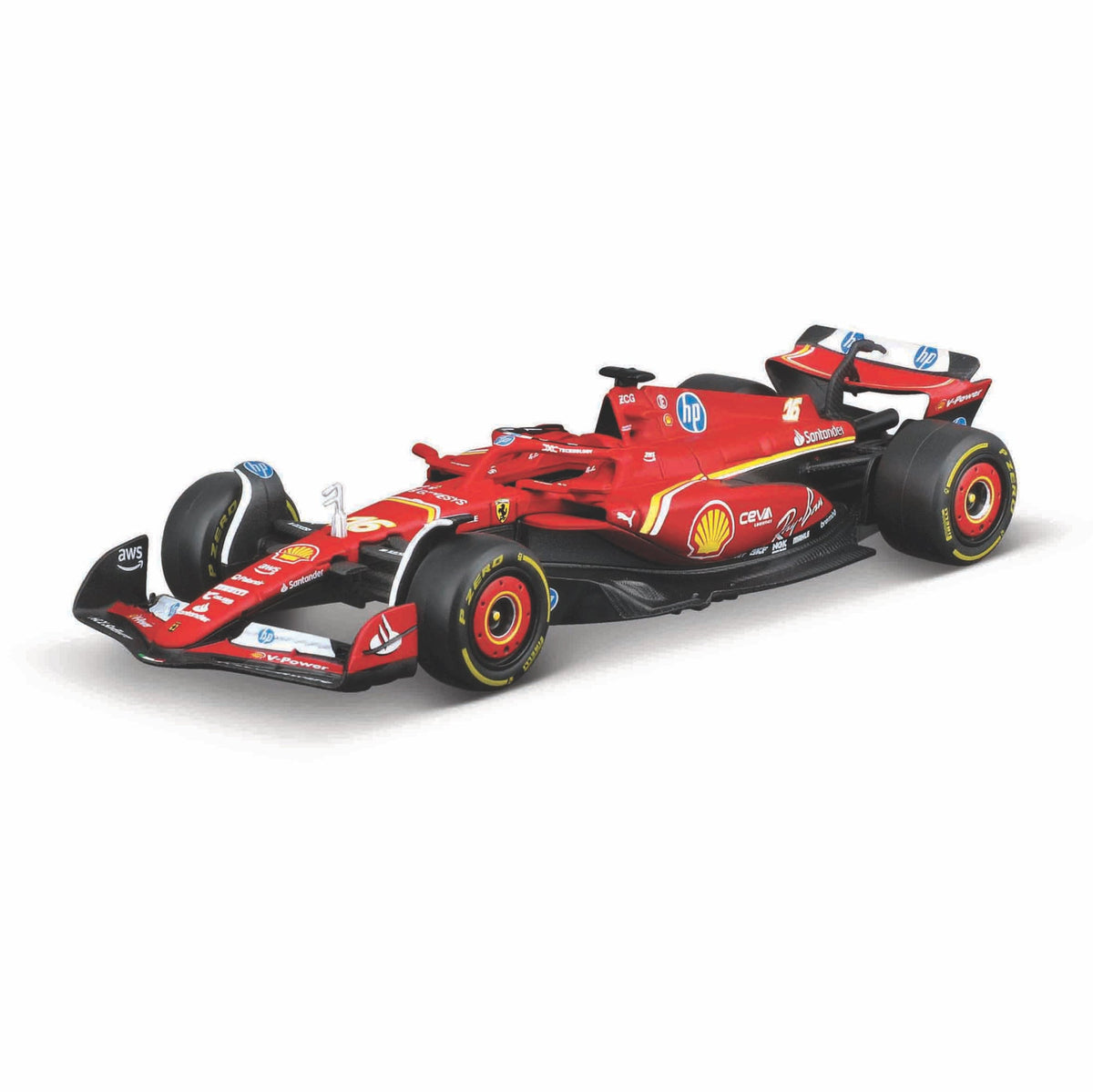 1:41 DIECAST METAL F1 RC RACING MINI CIRCUIT FERRARI 2024 LECLERC 2.4 GHz