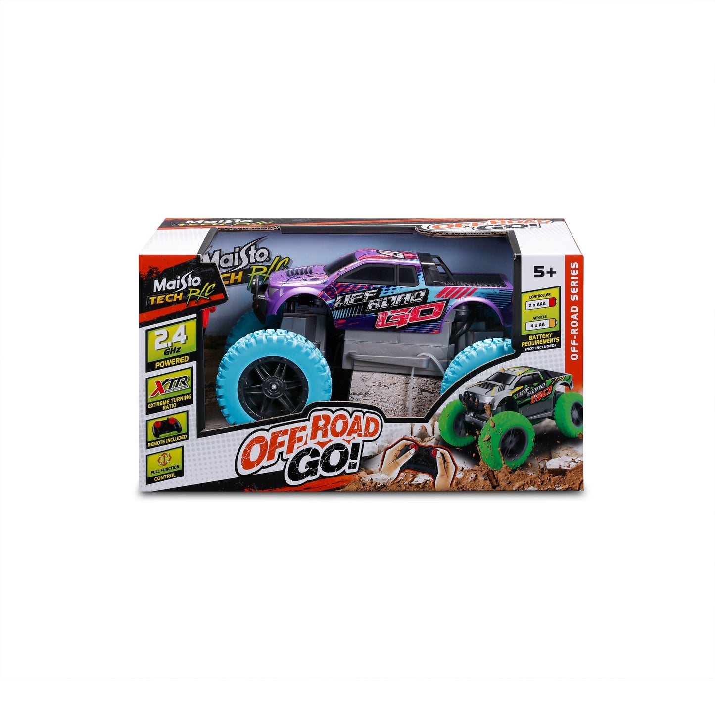 RC ROCK CRAWLER OFF ROAD ROAD AND GO PURPLE 2.4GHZ