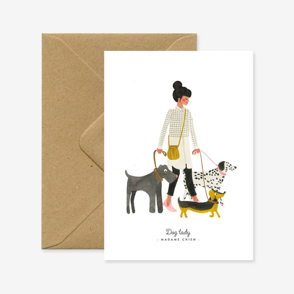 Madame chien - Carte de voeux