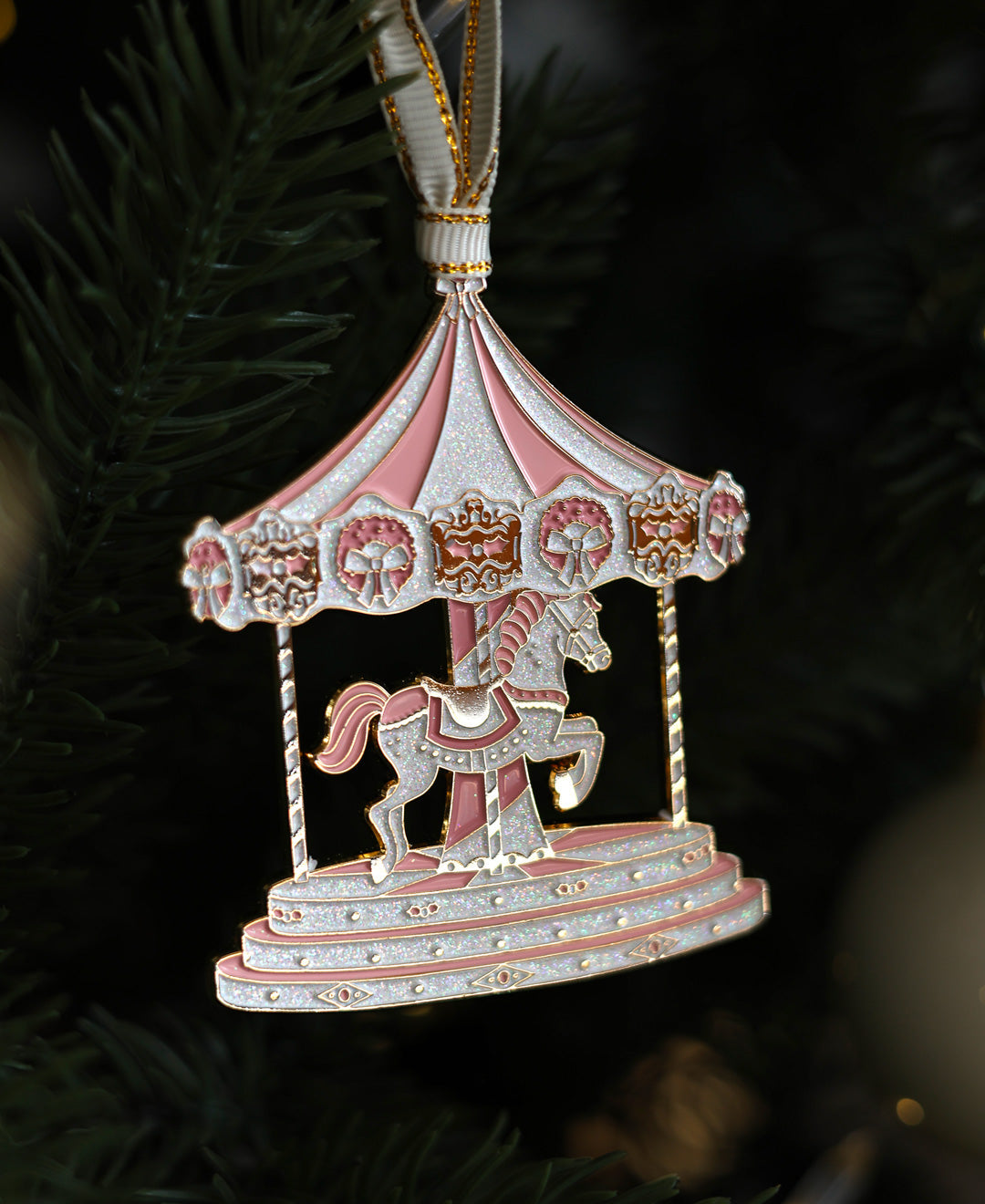 XMAS Merry-Go-Round - Christmas Ornament