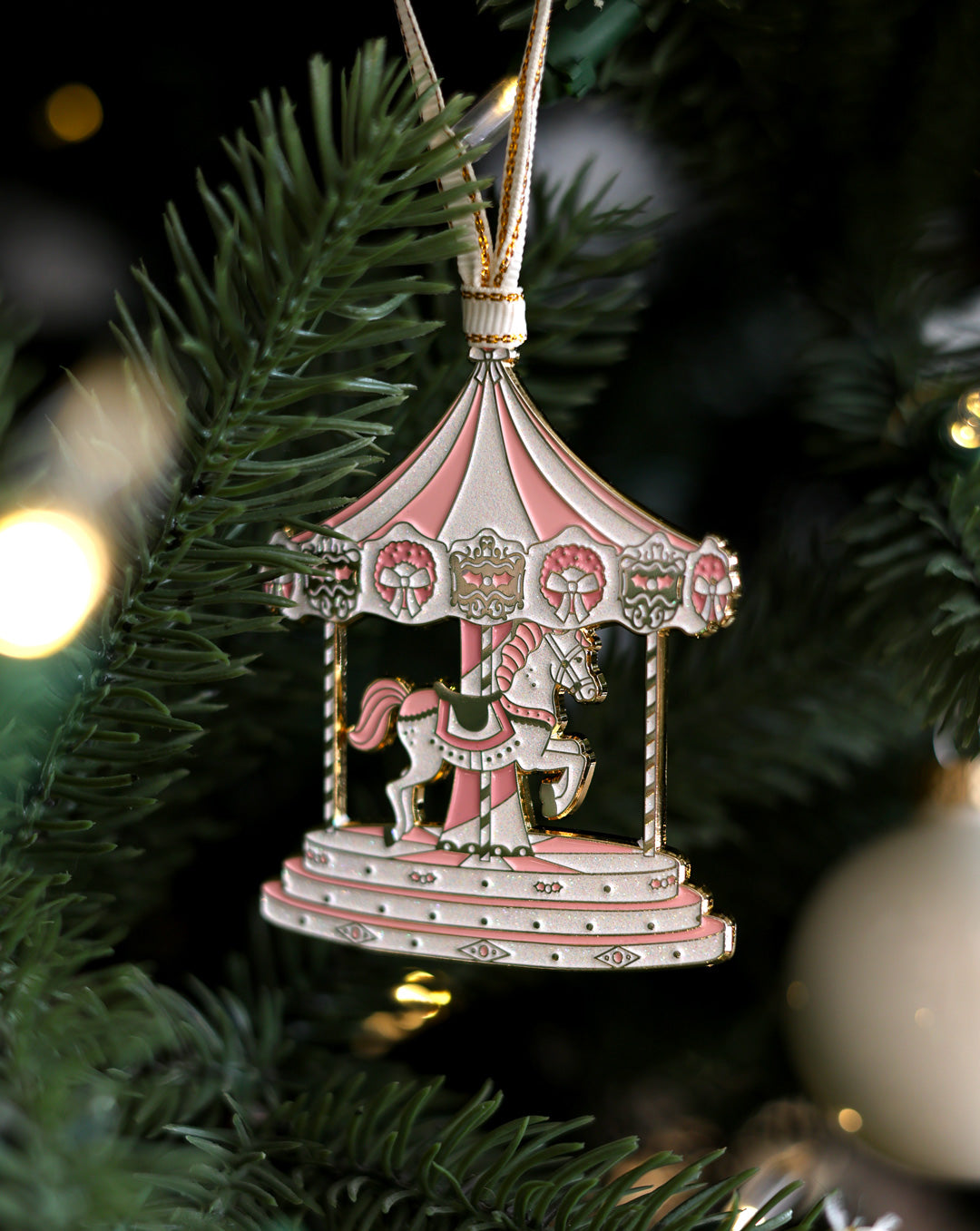 XMAS Merry-Go-Round - Christmas Ornament