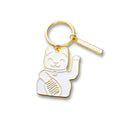 Lucky-Cat-Schlüsselanhänger Weiß
