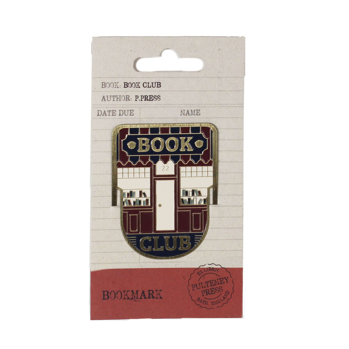 Pulteney Press Book Club Metal Bookmark