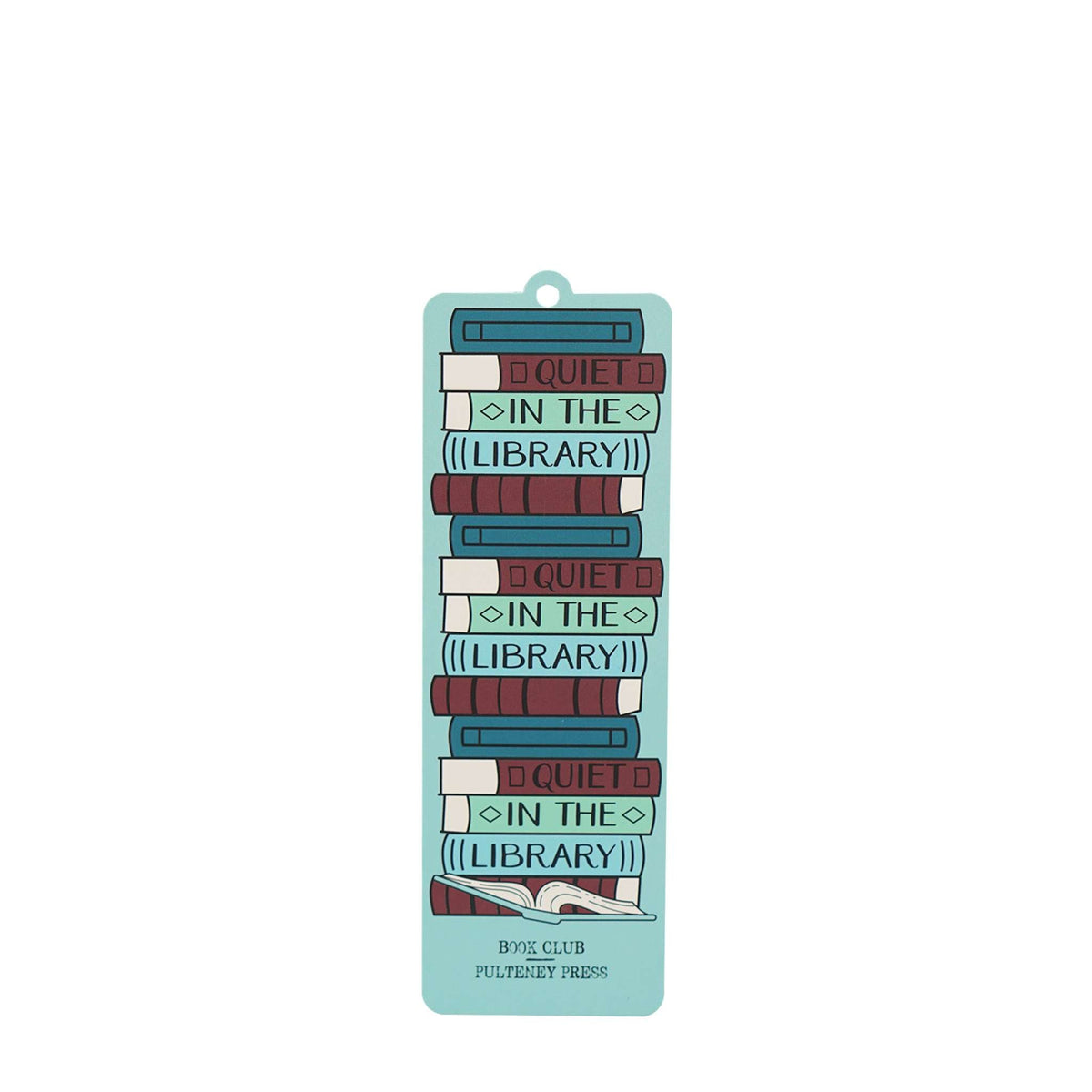 Quiet In The Library Bookmark with Charm and Tassel
