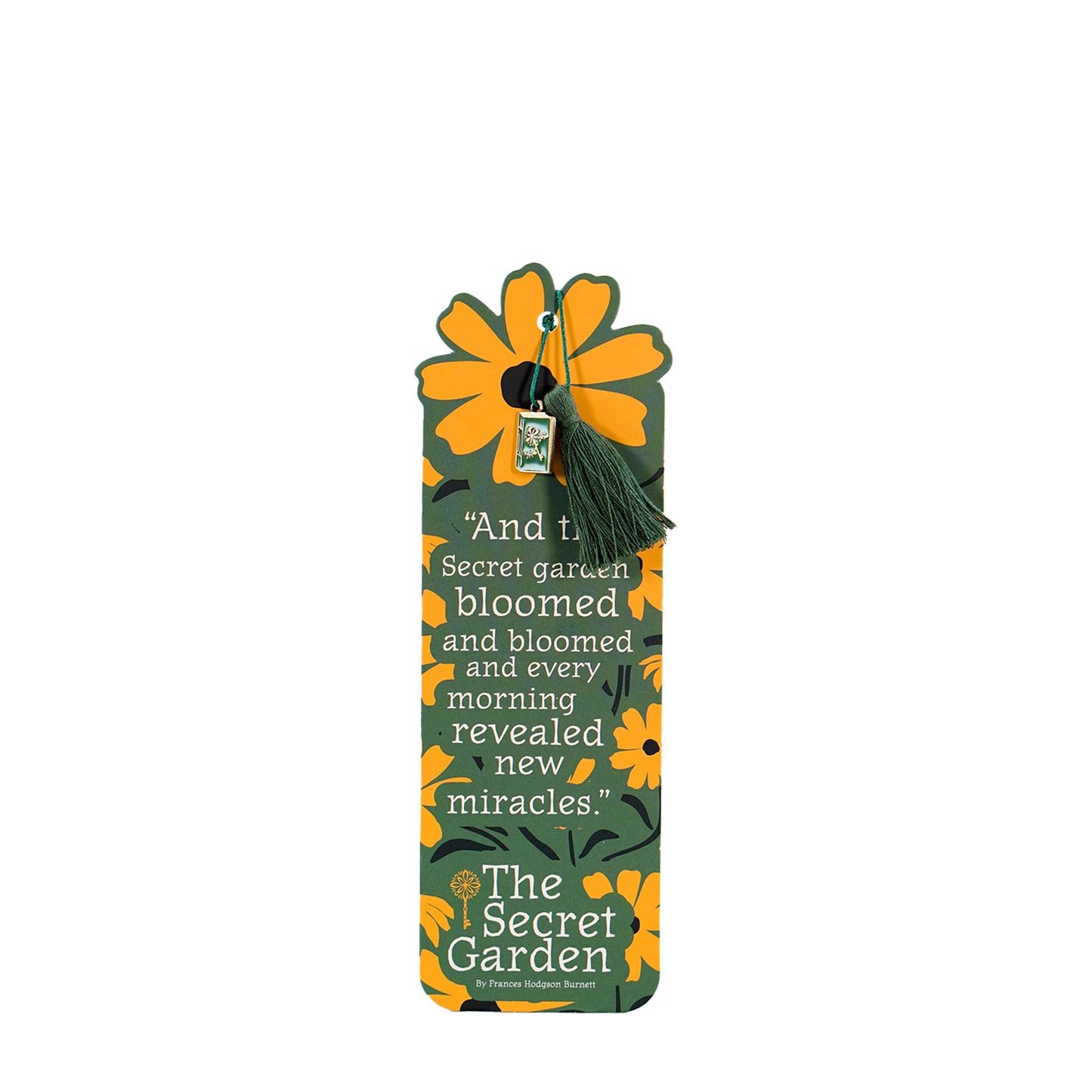 The Secret Garden Bookmark with charm and tassel