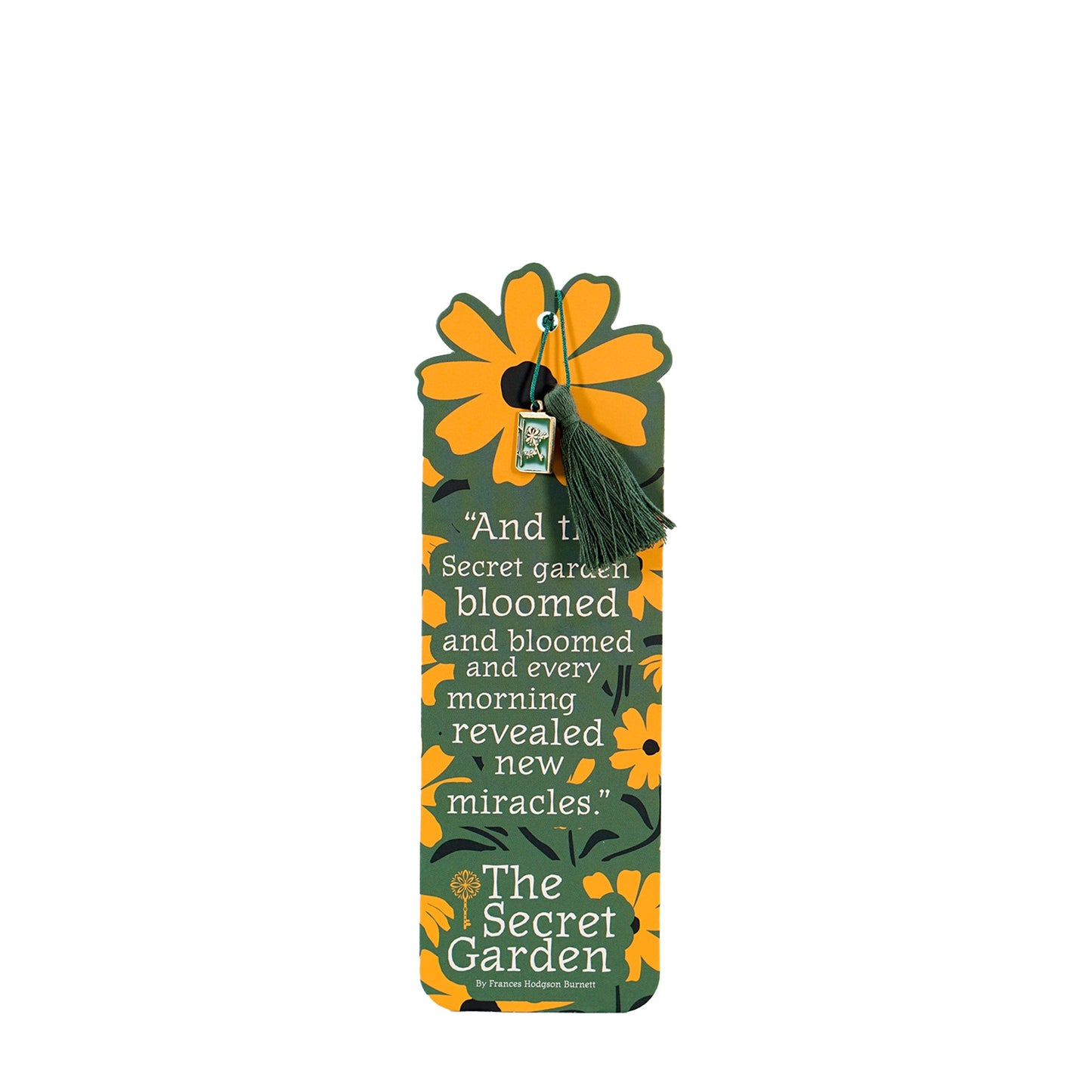 The Secret Garden Bookmark with charm and tassel
