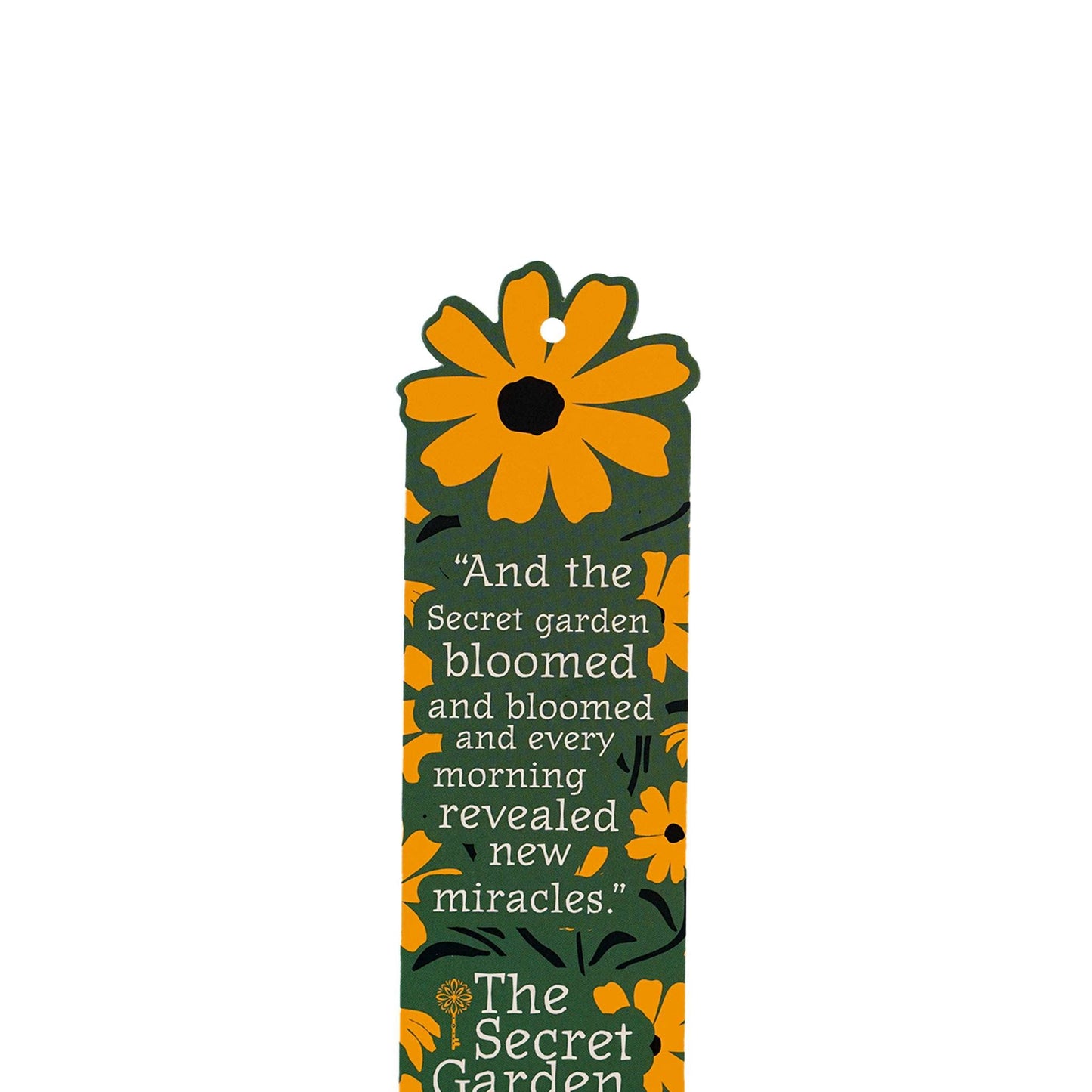 The Secret Garden Bookmark with charm and tassel