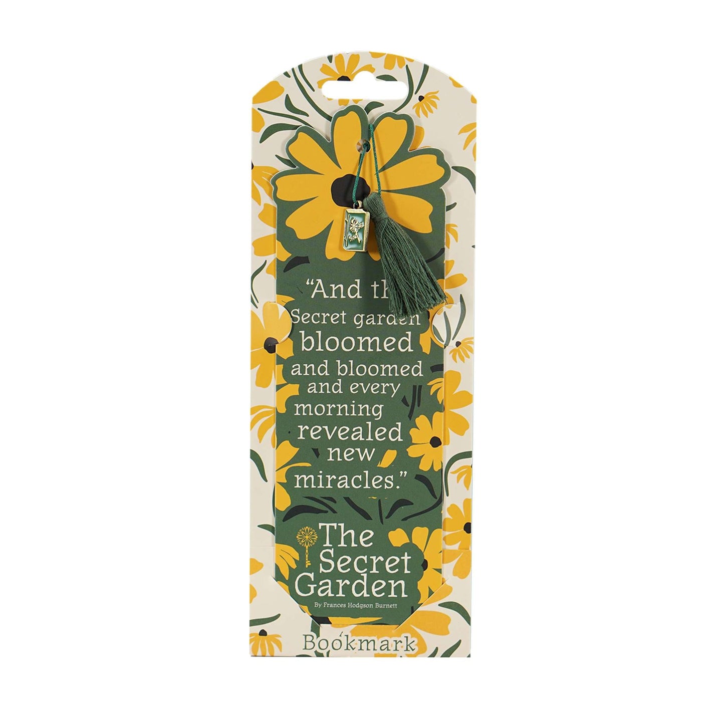The Secret Garden Bookmark with charm and tassel