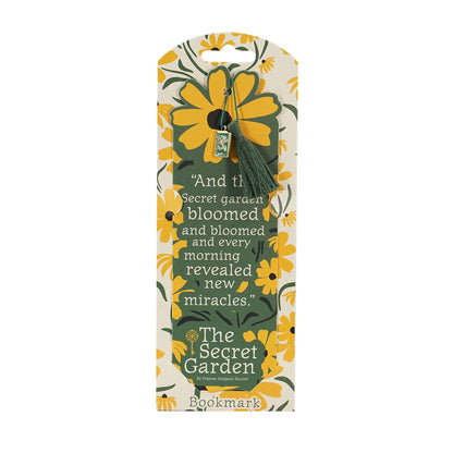 The Secret Garden Bookmark with charm and tassel