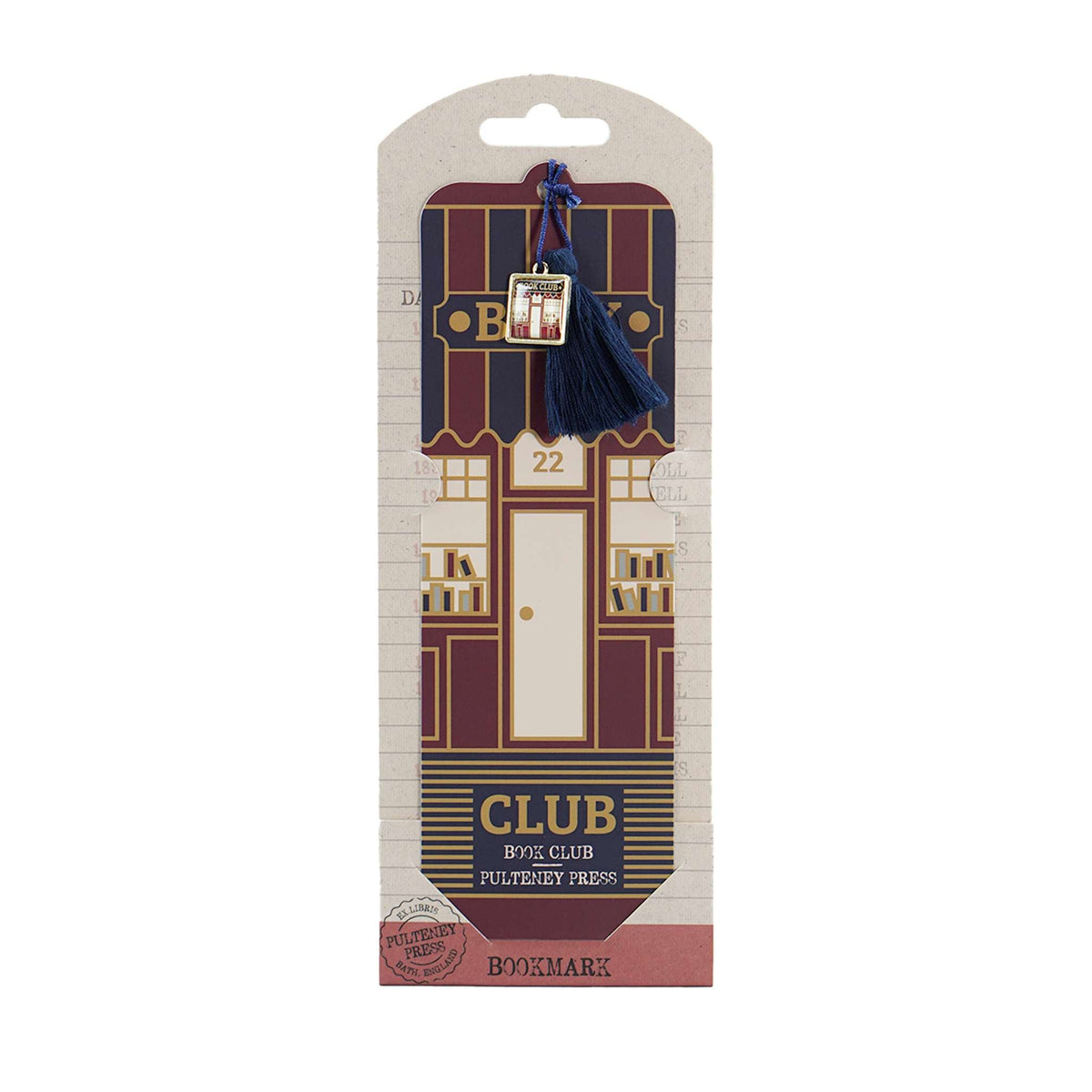 Book Club Bookmark with Charm and Tassel