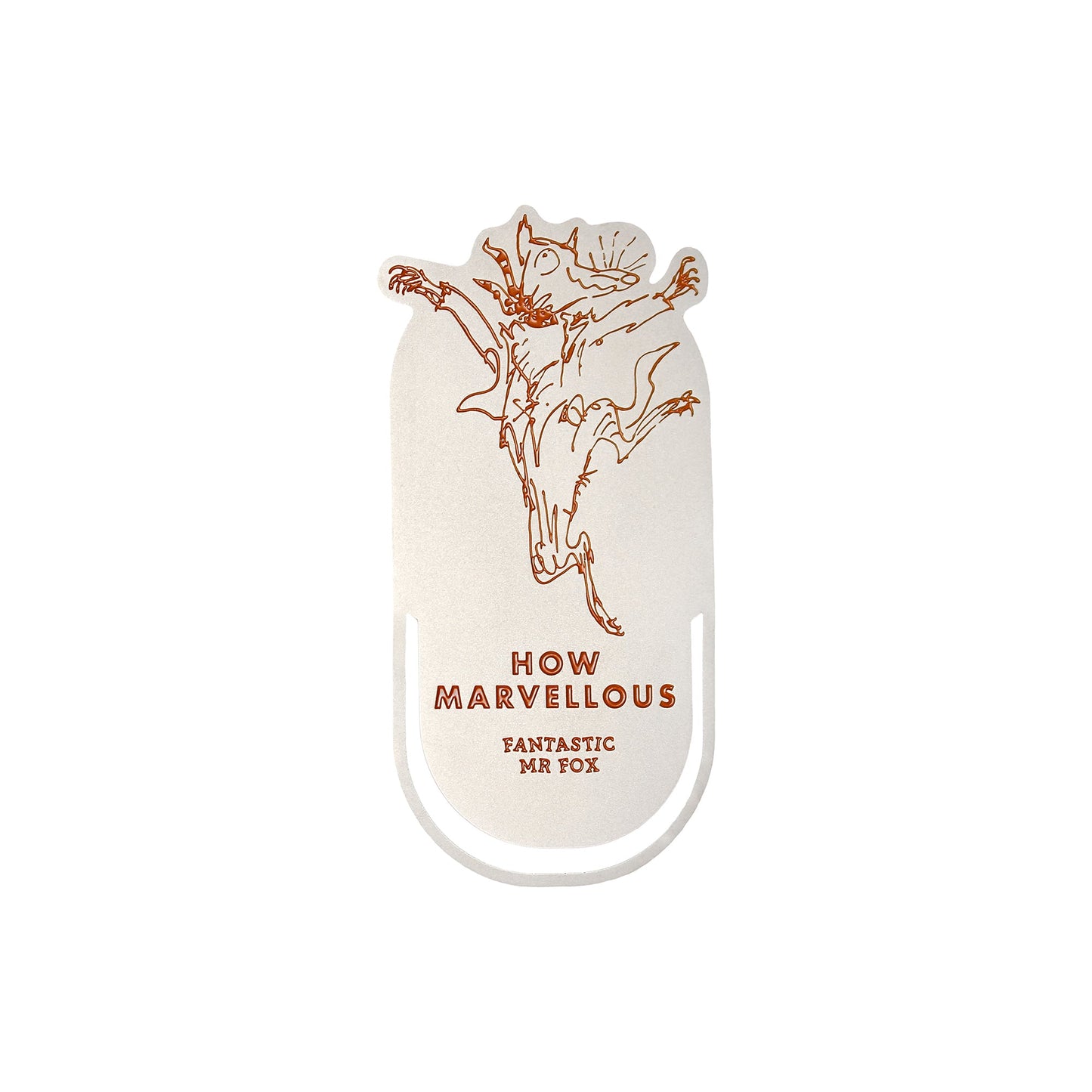 Roald Dahl Fantastic Mr Fox metal bookmark