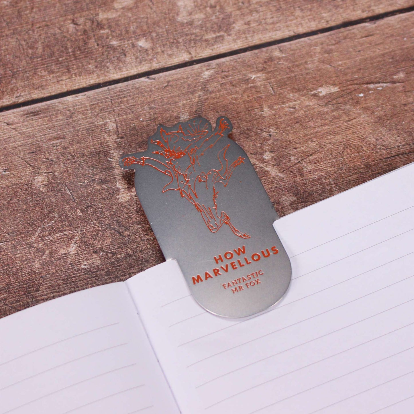 Roald Dahl Fantastic Mr Fox metal bookmark