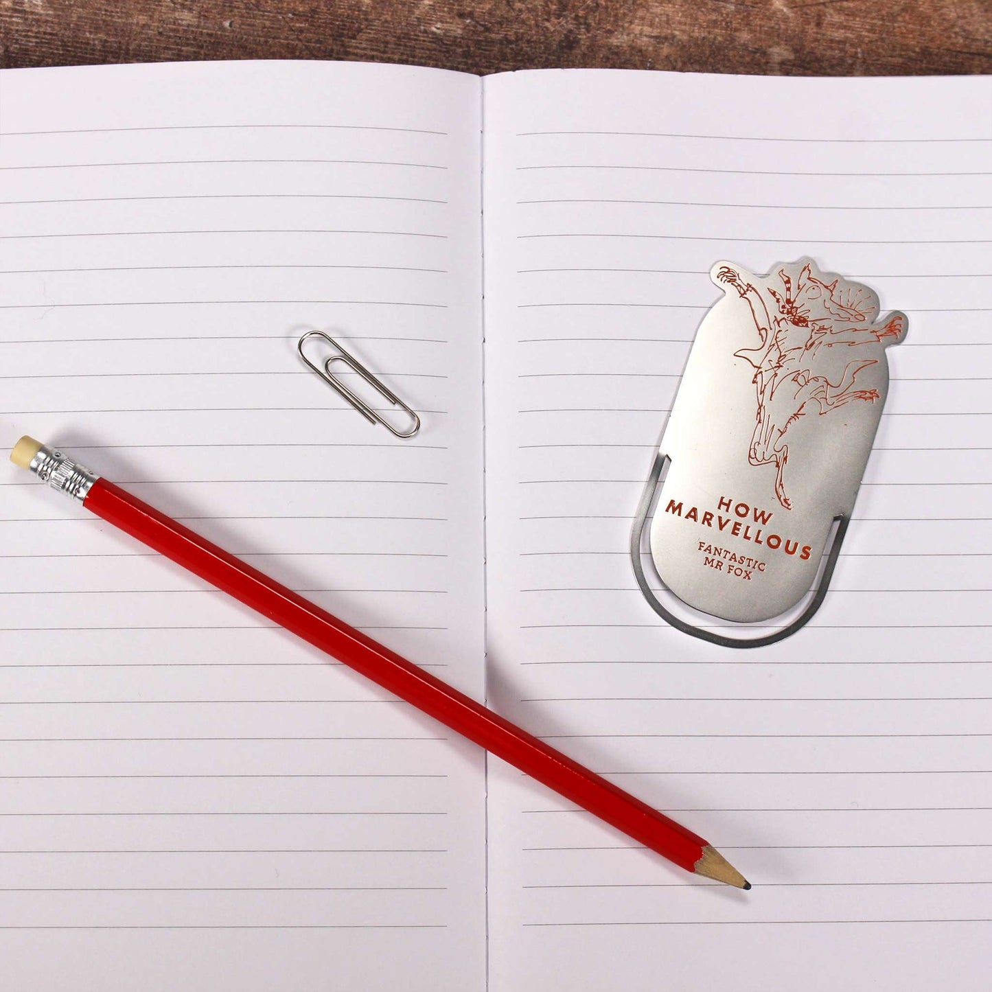 Roald Dahl Fantastic Mr Fox metal bookmark