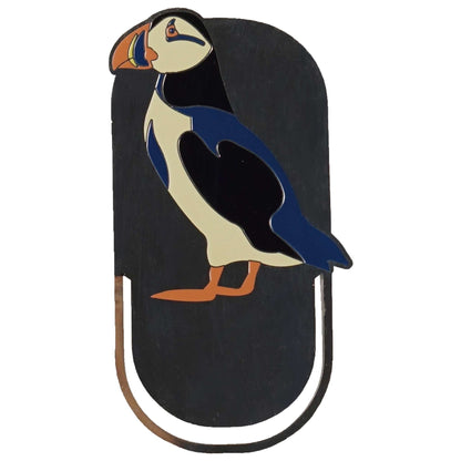 RSPB puffin metal bookmark