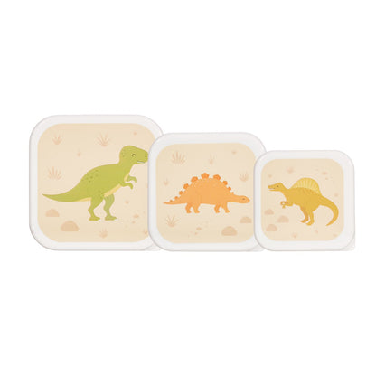 Dinosaur Desert Lunch Boxes - Set of 3