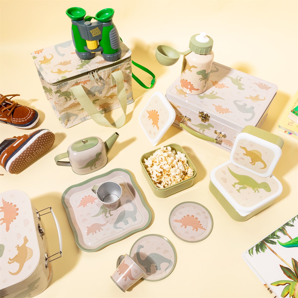 Dinosaur Desert Lunch Boxes - Set of 3