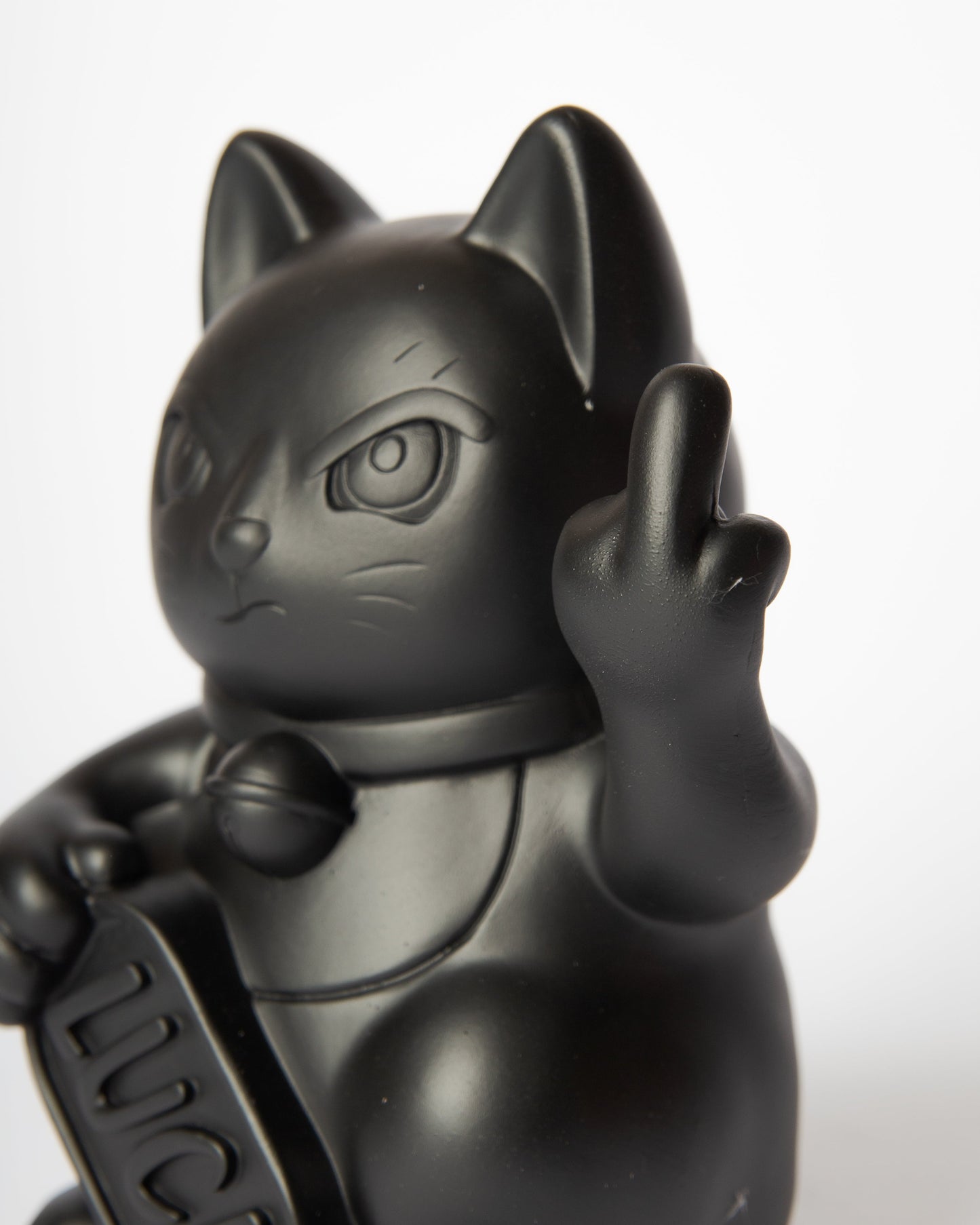 Chat Chanceux « Fuck » Noir