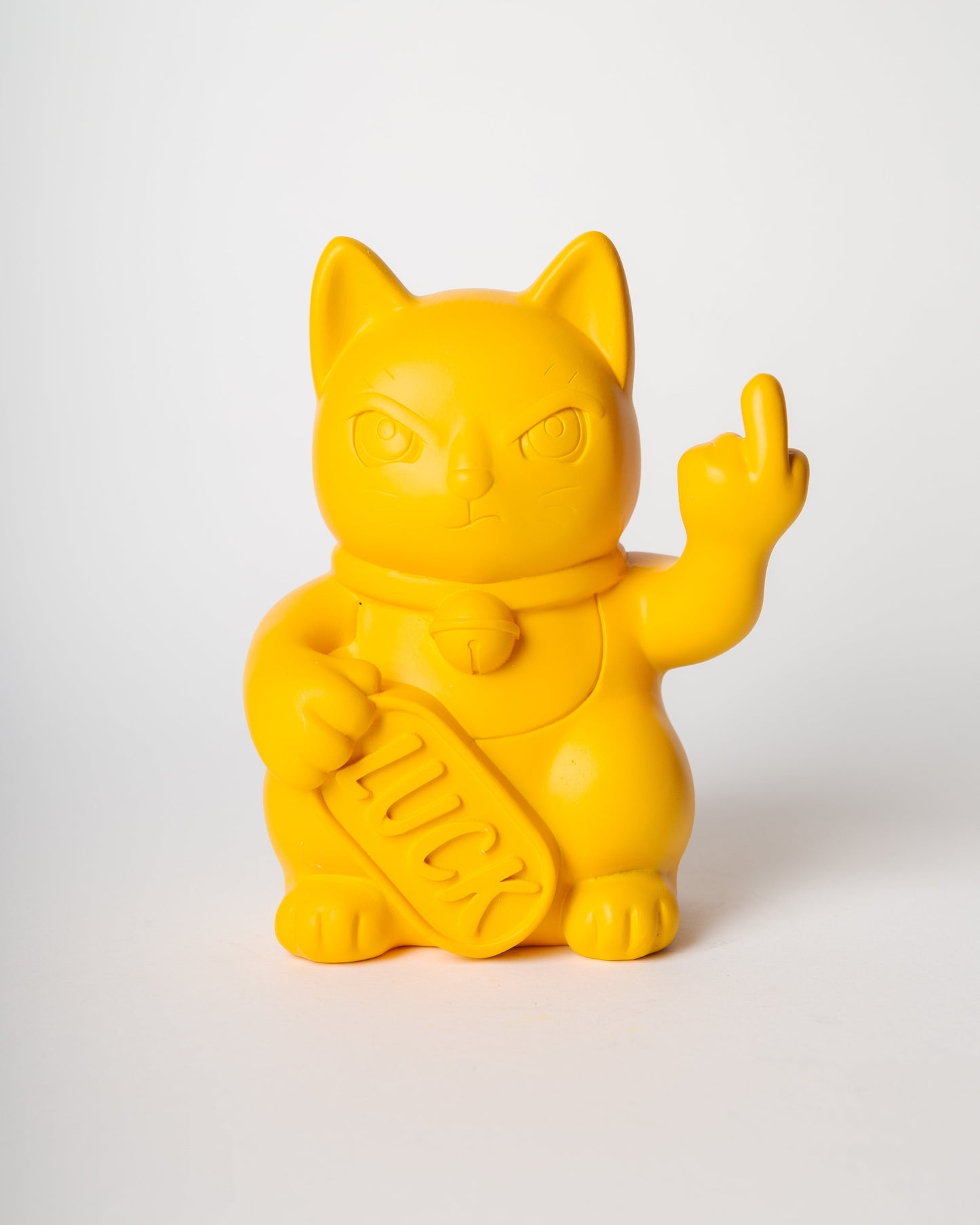 Chat Chanceux « Fuck » Jaune