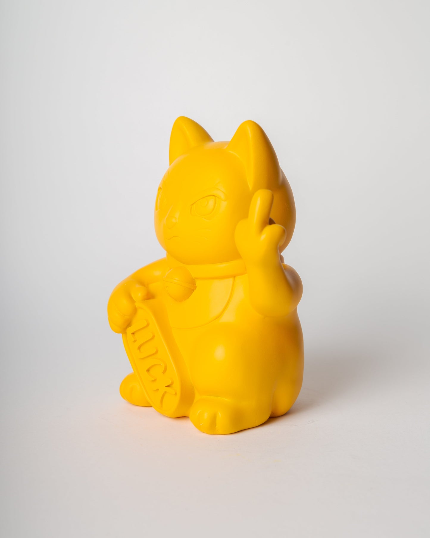 Chat Chanceux « Fuck » Jaune