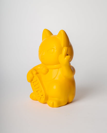 Chat Chanceux « Fuck » Jaune