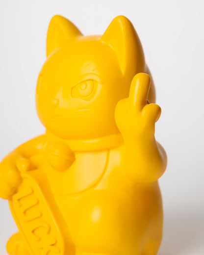 Chat Chanceux « Fuck » Jaune