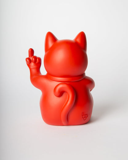 Chat Chanceux « Fuck » Rouge