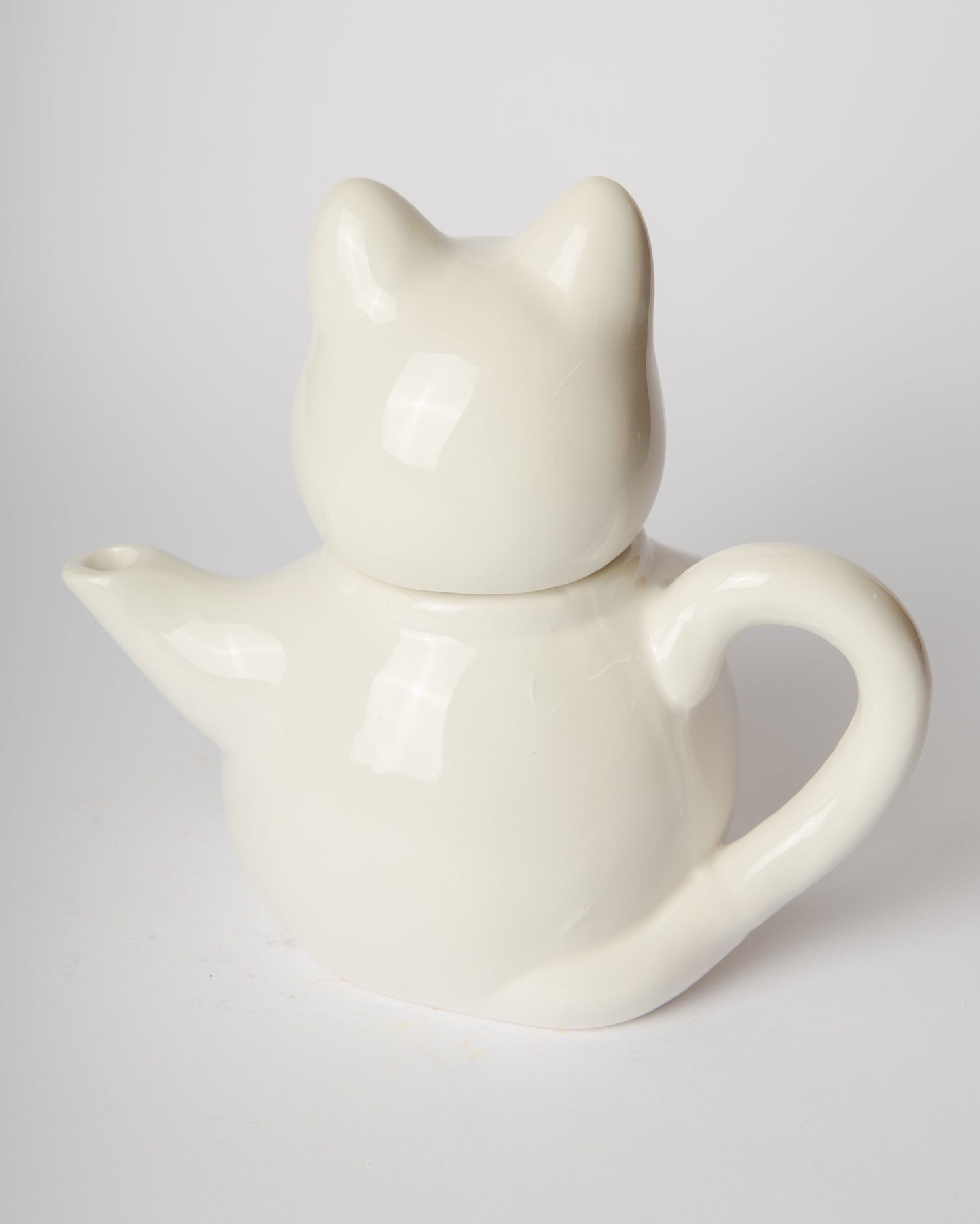 Théière Chat Chanceux Blanc