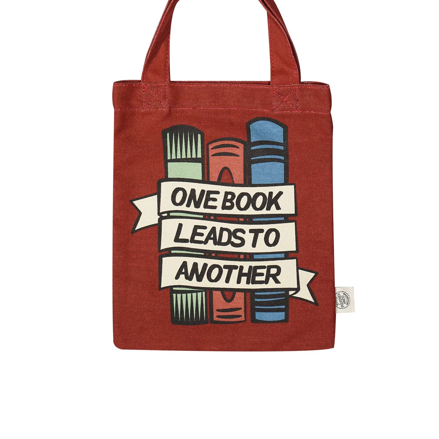 Small recycled cotton tote bag One Book Leads To Another