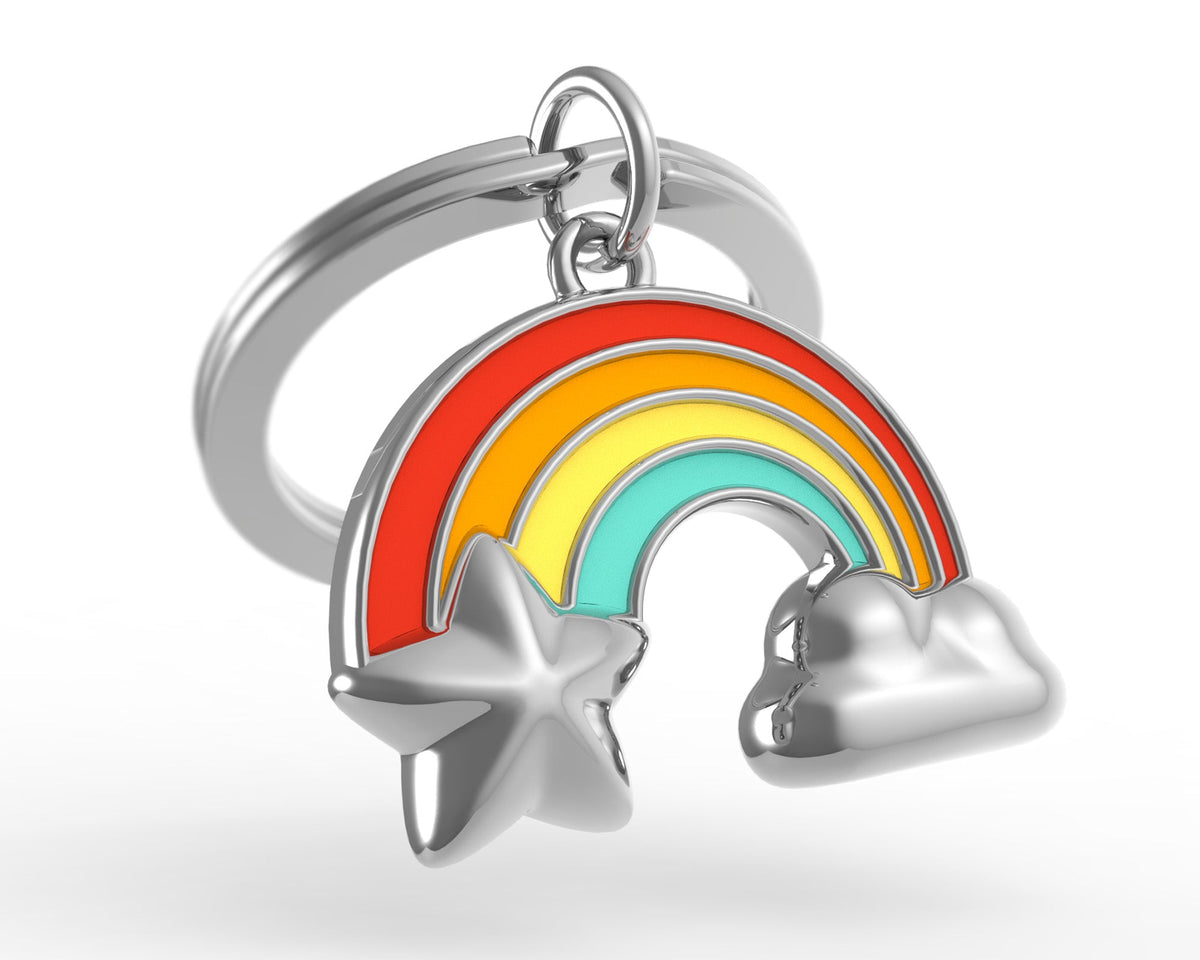 Silver rainbow key door