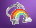 Keyring Silver Rainbow