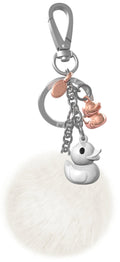 Bijou de Sac Canard Blanc Pompon