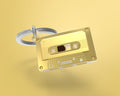 Keyring Gold Cassette