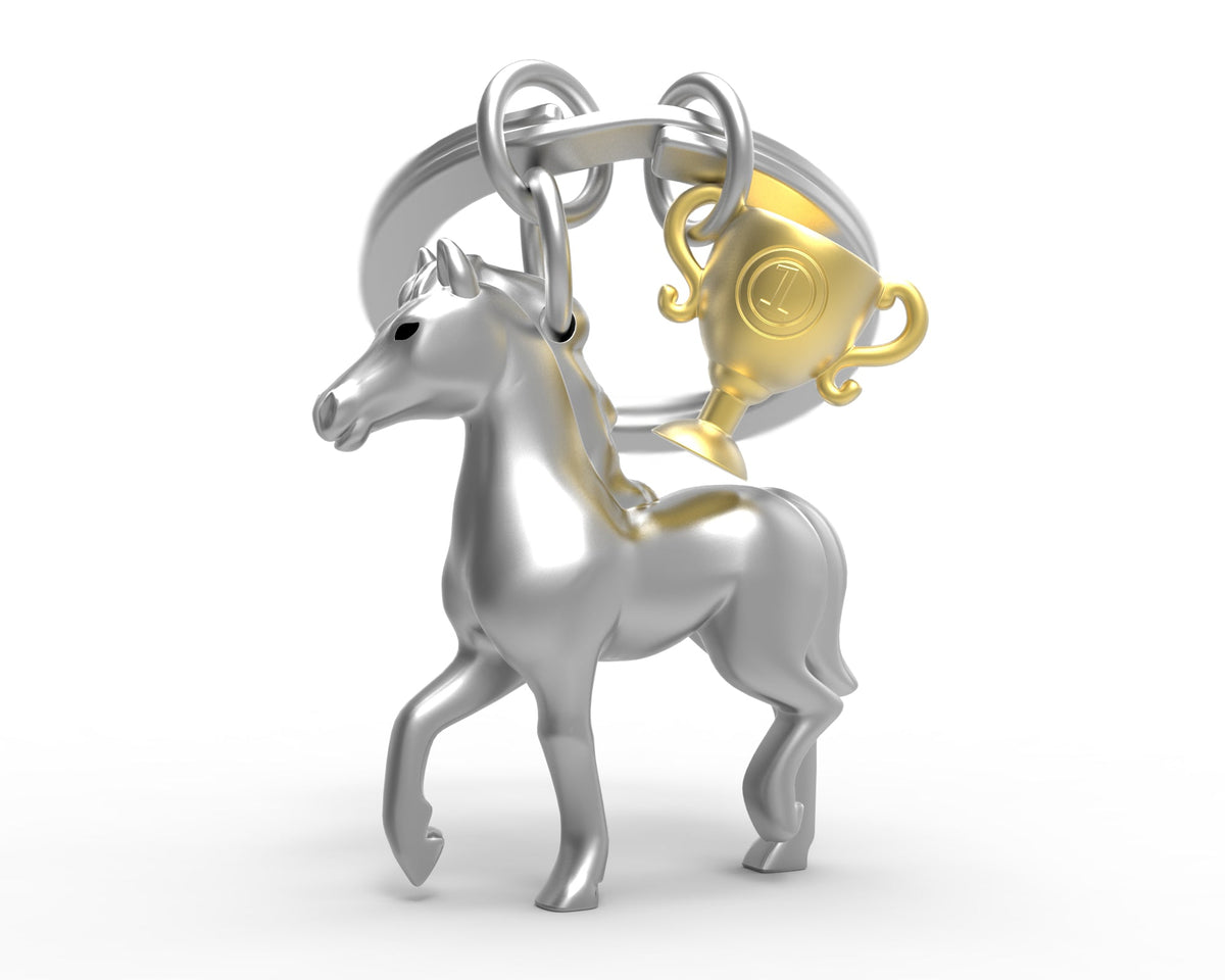 Silver racing horsepower Key