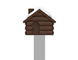 Marque-page Chalet d’Hiver Meta[l]morphose MTMB262-01