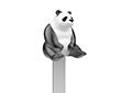 Boekenlegger Panda